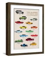 Car Cartography I-Clara Wells-Framed Giclee Print