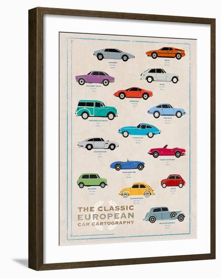 Car Cartography II-Clara Wells-Framed Giclee Print