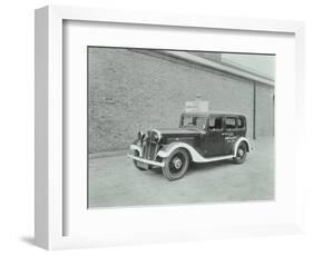 Car Converted into London County Council Ambulance, Wandsworth Depot, 1940-null-Framed Photographic Print