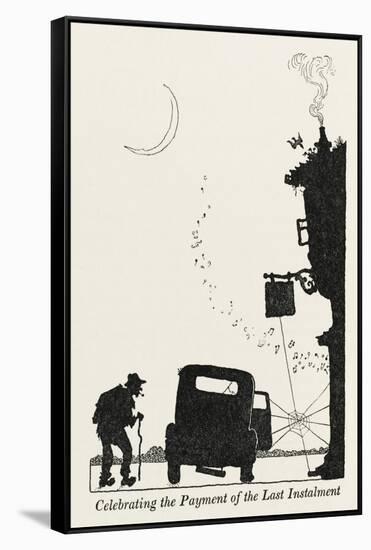 Car Credit Payments-William Heath Robinson-Framed Stretched Canvas