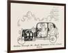 Car Cross Section 2-William Heath Robinson-Framed Art Print