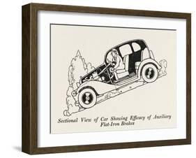 Car Cross Section 3-William Heath Robinson-Framed Art Print