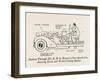 Car Cross Section-William Heath Robinson-Framed Art Print