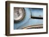 Car, Detail, Headlight, Lloyd Oldtimer, Light Blue, Rust, Medium Close-Up-Fact-Framed Photographic Print