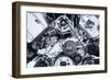 Car Engine - Modern Powerful Car Engine(Motor Unit - Clean and Shiny-l i g h t p o e t-Framed Photographic Print