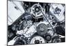 Car Engine - Modern Powerful Car Engine(Motor Unit - Clean and Shiny-l i g h t p o e t-Mounted Photographic Print