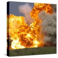 Car explosion-null-Stretched Canvas