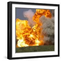 Car explosion-null-Framed Photographic Print