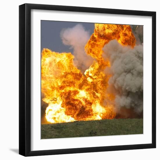 Car explosion-null-Framed Photographic Print