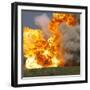 Car explosion-null-Framed Photographic Print