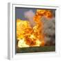 Car explosion-null-Framed Photographic Print