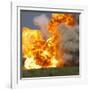 Car explosion-null-Framed Photographic Print