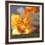Car explosion-null-Framed Photographic Print