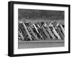 Car Fence, Ferris, Texas, c.1972-null-Framed Photographic Print