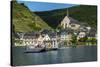 Car Ferry Crossing the Moselle River Near Beilstein, Moselle Valley, Rhineland-Palatinate, Germany-Michael Runkel-Stretched Canvas