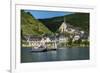 Car Ferry Crossing the Moselle River Near Beilstein, Moselle Valley, Rhineland-Palatinate, Germany-Michael Runkel-Framed Photographic Print