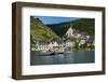 Car Ferry Crossing the Moselle River Near Beilstein, Moselle Valley, Rhineland-Palatinate, Germany-Michael Runkel-Framed Photographic Print