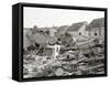 Car, Garage after A Tornado Ripped Thru-null-Framed Stretched Canvas