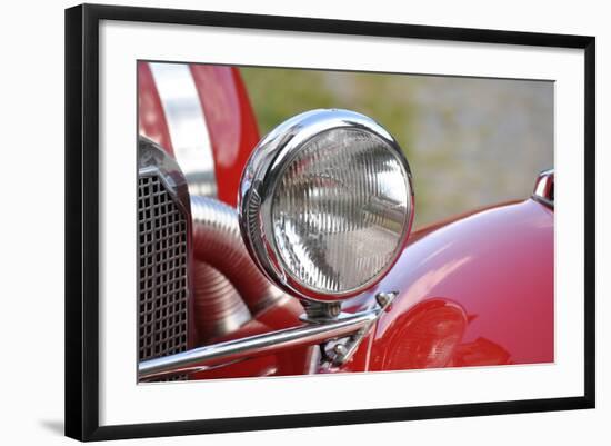 Car Headlight, Vintage Car Headlight-imortalcris-Framed Photographic Print