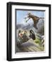 Car Hits Stag-Vittorio Pisani-Framed Art Print