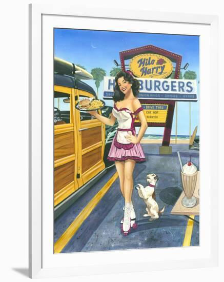 Car Hop Cutie-Scott Westmoreland-Framed Art Print