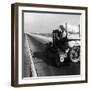 Car Laden with Baggage on Desolate Track of Highway in Desert in Southern California-Dorothea Lange-Framed Photographic Print