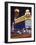 Car Light Trails and Illuminated Buildings, Peoples Square, Shanghai, China-Kober Christian-Framed Photographic Print