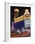 Car Light Trails and Illuminated Buildings, Peoples Square, Shanghai, China-Kober Christian-Framed Photographic Print