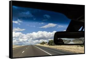 Car on Interstate Highway, Albuquerque, New Mexico-Paul Souders-Framed Stretched Canvas