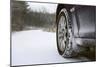 Car on Rural Road in Winter-Chris Henderson-Mounted Photographic Print