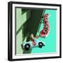 Car on Street Sign in America-Salvatore Elia-Framed Photographic Print