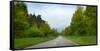 Car on Wet Highway in Springtime, Baden-Wurttemberg, Germany-null-Framed Stretched Canvas