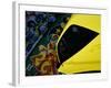 Car Parked by Graffiti Filled Wall-null-Framed Photographic Print