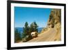 Car Pulling Small Trailer near Tunnel-null-Framed Premium Giclee Print