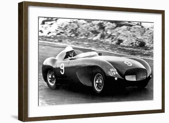 Car Racing Driver David Blakely During Race He Was Shot by Former Lover Ruth Ellis in 1955-null-Framed Photo