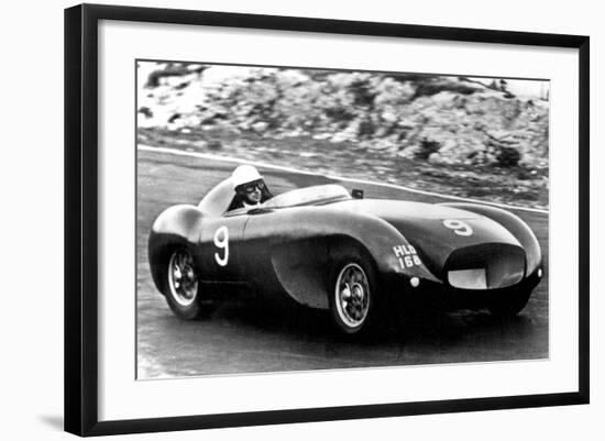 Car Racing Driver David Blakely During Race He Was Shot by Former Lover Ruth Ellis in 1955-null-Framed Photo