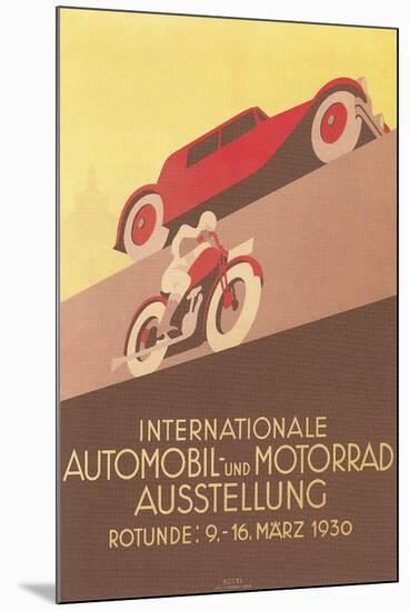 Car Show Poster-null-Mounted Art Print