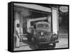 Car Sitting at a Gas Station on the Island of Martinique-David Scherman-Framed Stretched Canvas