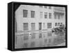 Car Standing in Front of Building-null-Framed Stretched Canvas