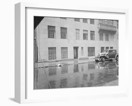 Car Standing in Front of Building-null-Framed Photographic Print