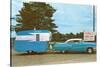 Car Towing Small Alumalite Trailer-null-Stretched Canvas