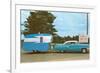 Car Towing Small Alumalite Trailer-null-Framed Premium Giclee Print