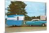 Car Towing Small Alumalite Trailer-null-Mounted Premium Giclee Print