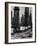 Car Traffic on Highway Next to Advertising Billboards and Oil Well Towers, Signal Hill Oil Field-Andreas Feininger-Framed Photographic Print