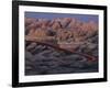 Car Traveling Through Badlands National Park-Layne Kennedy-Framed Photographic Print