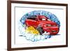 Car Washing Sign with Sponge-Mechanik-Framed Art Print