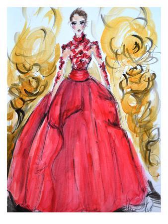 Rose Red Gown