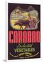 Carabao Vegetable Label - Arroyo Grande, CA-Lantern Press-Framed Art Print