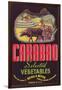 Carabao Vegetable Label - Arroyo Grande, CA-Lantern Press-Framed Art Print