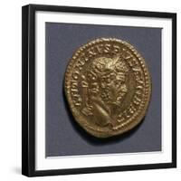 Caracalla Aureus Bearing Image of Emperor, Roman Coins, 3rd Century AD-null-Framed Giclee Print